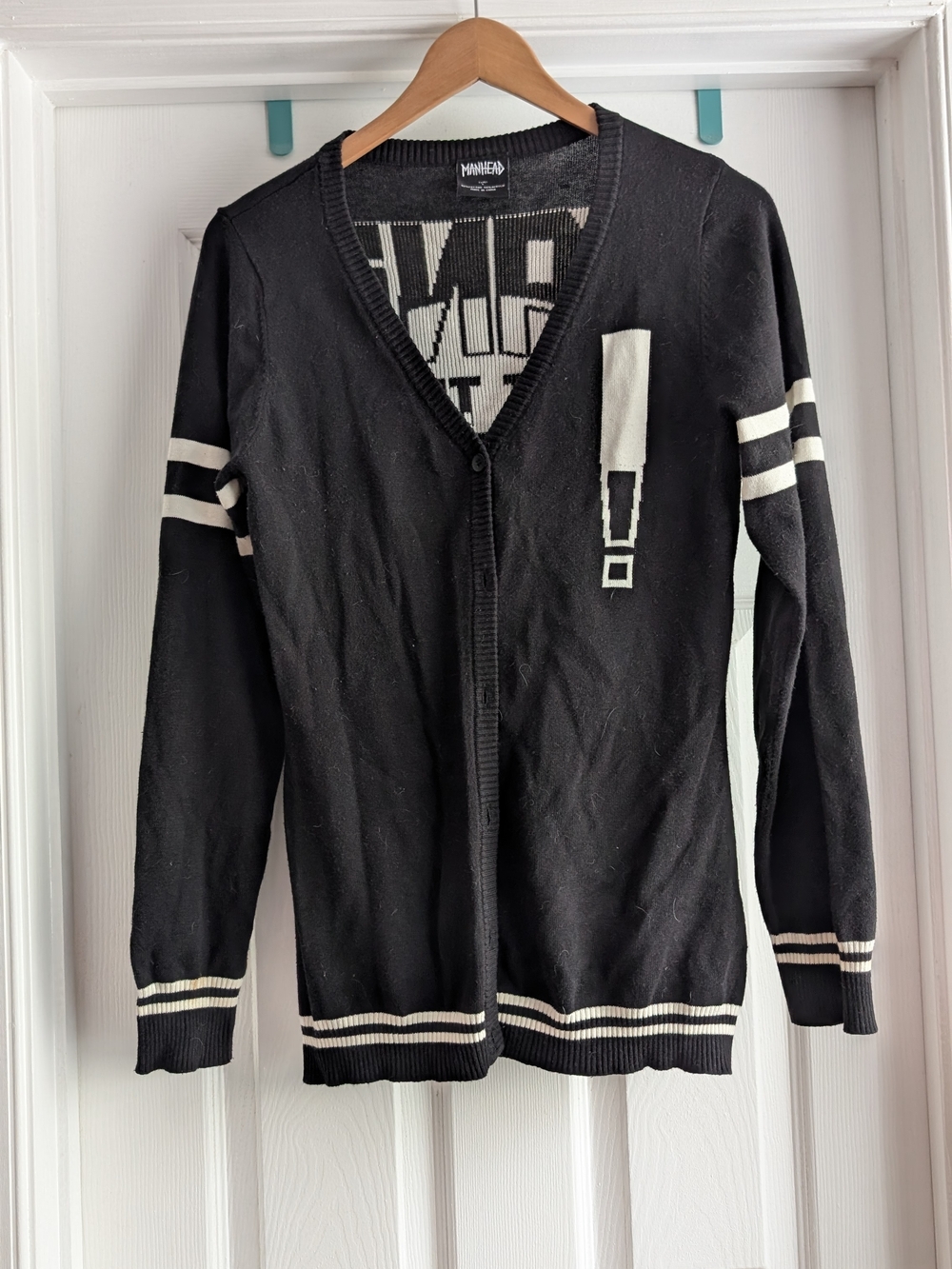 Panic At The Disco Black & White Exclamation Cardigan